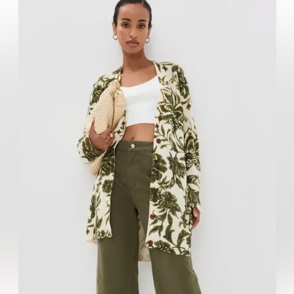 FIGUE Sweaters - NEW FIGUE erika cardigan wool cashmere blend sweater in woodland green 698$ L